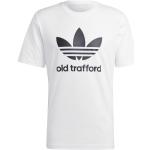 T-shirts col rond adidas Originals blancs en polyester Manchester United F.C. à manches courtes à col rond Taille M pour homme 