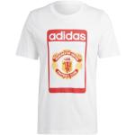 T-shirts col rond adidas Originals blancs Manchester United F.C. à manches courtes à col rond Taille S pour homme 