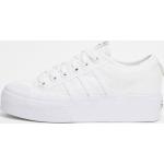 Baskets plateforme adidas Originals blanches en caoutchouc à lacets Pointure 37,5 look casual pour femme en promo 