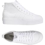 Chaussures montantes adidas Originals blanches en caoutchouc Pointure 39,5 classiques pour femme en promo 