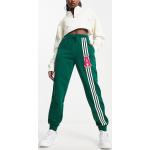 Pantalons classiques adidas Originals verts Taille S pour femme 