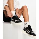 Baskets adidas Originals noires à effet léopard en caoutchouc léopard à lacets Pointure 36 look casual pour femme en promo 