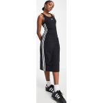 Robes d'été adidas Originals noires mi-longues sans manches Taille S classiques pour femme en promo 