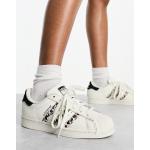 Baskets adidas Originals blancs cassés à effet léopard en cuir léopard à lacets Pointure 36,5 look casual pour femme 