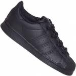 Baskets à lacets adidas Originals noires en cuir synthétique Pointure 24 classiques pour enfant 