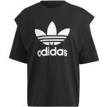 T-shirts adidas Originals noirs à manches courtes à manches courtes à col rond Taille XL look sportif pour femme en promo 