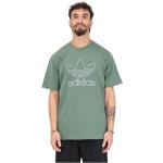 T-shirts de printemps adidas Originals verts Taille XS look casual pour homme 