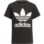T-shirts à col rond adidas Originals noirs pour fille de la boutique en ligne 11teamsports.fr 