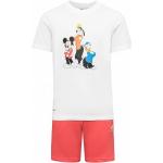 T-shirts adidas Originals blancs à rayures en coton enfant Mickey Mouse Club éco-responsable 