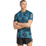 T-shirts adidas Own The Run blancs all Over à manches courtes Taille L look fashion pour homme 