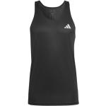 Maillots de running adidas Own The Run noirs en polyester respirants sans manches à col rond Taille S pour homme 