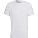 T-shirts adidas Own The Run blancs en polyester à manches courtes à manches courtes Taille M pour homme en promo 