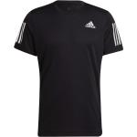 T-shirts adidas Own The Run noirs en polyester à manches courtes à manches courtes Taille XL pour homme en promo 