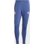 Pantalons taille élastique bleus en fil filet Olympique Lyonnais Taille XL 