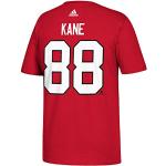 Chemises adidas rouges imprimées NHL Taille XL pour homme 