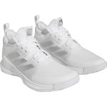Chaussures de salle adidas Crazyflight blanches en fil filet légères à lacets Pointure 39,5 look fashion 