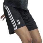 Shorts de football adidas Performance noirs à rayures en fil filet Juventus de Turin Taille XS look fashion 