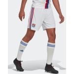 Pantalons de sport adidas Performance blancs Olympique Lyonnais éco-responsable mi-longs Taille XS pour homme en promo 