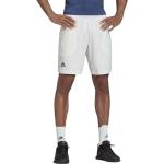 Shorts de tennis adidas Solid blancs en polyester Taille L look fashion 