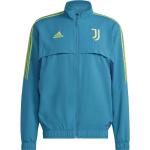 Vestes de foot adidas Juventus vertes en polyester Juventus de Turin à col montant Taille S look fashion 