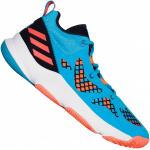Chaussures de basketball  adidas bleues à rayures en caoutchouc Pointure 43,5 classiques pour homme 