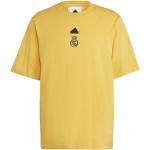 T-shirts col rond adidas jaunes Real Madrid à manches courtes à col rond Taille XS 