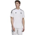 T-shirts adidas blancs à manches courtes Real Madrid à manches courtes Taille M look fashion pour homme 