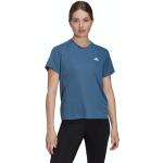 Maillots de running adidas Run It beiges nude à manches courtes Taille XS look fashion pour femme 