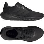Chaussures de running adidas Runfalcon noires en caoutchouc respirantes Pointure 41,5 pour homme 
