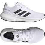 Chaussures de running adidas Runfalcon blanches en caoutchouc respirantes Pointure 42,5 pour homme 