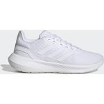 Chaussures de running adidas Runfalcon blanches en caoutchouc respirantes à lacets Pointure 41,5 avec un talon jusqu'à 3cm look fashion 
