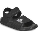 Sandales adidas Adilette noires Pointure 38 avec un talon jusqu'à 3cm pour enfant en promo 