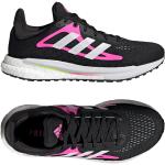 Chaussures de running adidas Solar noires en fil filet respirantes Pointure 37,5 pour femme en promo 