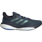 Chaussures de running adidas Solarglide bleues en fil filet respirantes à lacets Pointure 44 look fashion pour homme 