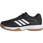 Chaussures de handball adidas Core blanches à lacets Pointure 34 look fashion pour garçon en promo 