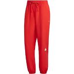 Pantalons taille élastique adidas Sportswear rouges en polyester Taille M look fashion pour homme 