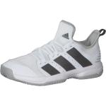 Chaussures de handball adidas Stabil blanches en fil filet à lacets Pointure 35 look fashion pour enfant 