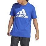 T-shirts adidas Essentials bleus en jersey à manches courtes à manches courtes Taille 4 XL look fashion pour homme 