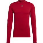 Sweats à col rond adidas Techfit rouges en polyester respirants à manches longues à col rond Taille 5 XL pour homme en promo 