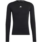 T-shirts de sport adidas noirs en fil filet à manches longues Taille XL look fashion pour homme 