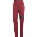 Pantalons de randonnée adidas Terrex rouges en polyamide Taille L look fashion pour femme 