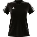 T-shirts adidas Tiro noirs en polyester respirants à manches courtes Taille XS look casual pour femme en promo 