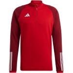 T-shirts adidas Tiro 23 rouges en polyester à manches longues respirants à manches longues Taille L pour homme en promo 