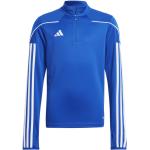 Vestes de sport adidas Tiro 23 bleues en polyester respirantes pour fille en promo de la boutique en ligne 11teamsports.fr 