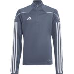 Vestes de sport adidas Tiro 23 grises en polyester respirantes pour fille en promo de la boutique en ligne 11teamsports.fr 