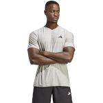 adidas T-Shirt (Short Sleeve) TR-ES Stretch T, MGH Solid Grey/White/Black, IC7416, 3XLT