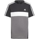 adidas Unisex Kids Tiberio 3-Stripes Colorblock Cotton Kids Short Sleeve T-Shirt