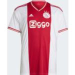 Maillots de l'Ajax Amsterdam adidas rouges à rayures en fil filet à motif Amsterdam Ajax Amsterdam respirants Taille L look fashion pour femme 