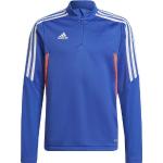 Maillots de football d'hiver adidas Predator bleus en polyester à col montant Taille XXS look fashion 