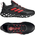 Chaussures de running adidas Boost noires en caoutchouc réflechissantes Pointure 44 pour homme en promo 